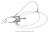 A1-Medical ES-0150 Lieberman Eye Speculum, with Aspiration and Irrigation ports, 15.0mm blade