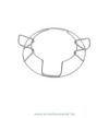 A1-Medical ES-0510 McNeil-Goldman Scleral Fixation Ring & Blepharostat, small 15.0mm