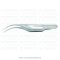   A1-Medical F-0370 Botvin Iris Forceps, with 1x2 teeth, double curved, length 7.5cm