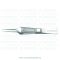   A1-Medical F-0580 Corneal Tying Forceps angled, with extra fine 7.0mm tying platform,  length 8.5cm