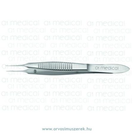 A1-Medical F-0990 Sheets McPherson IOL Forceps 10.0mm angled, with platform, length 8.5cm