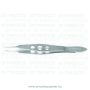   A1-Medical F-1560 Castroviejo Suturing Forceps straight, with tying platform, 1x2 teeth, 0.12mm 45° angle, length 11.0cm