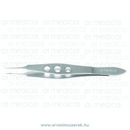 A1-Medical F-1720T McPherson Suturing Forceps angled, with tying platform 5.0mm, length 10.5cm titanium