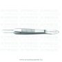   A1-Medical F-2640 Suture Forceps McPherson angled 7.0mm, with tying platform, 1x2 teeth, 0.12mm 90° angle, length 10.0cm