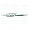 A1-Medical F-2670 Tennant Forceps straight, with tying platform, length 10.0cm