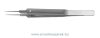 A1-Medical F-3260 Lehner Capsulorhexis Forceps curved 12.0mm, with extra thin shanks, ultra fine grasping tips, length 10.0cm