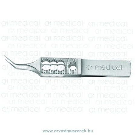 A1-Medical F-3520 Engl. model angled, 1x2 teeth, 0.25mm 90° angle, length 7.5cm