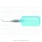   A1-Medical L-0850 Bishop-Harmon Anterior Chamber Irrigator, complete, (Cannula, adaptor and silicone bulb), 19G