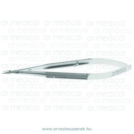 A1-Medical N-0520 Barraquer Needle Holder curved, 7.0 x 0.4mm, with lock, length 12.0cm