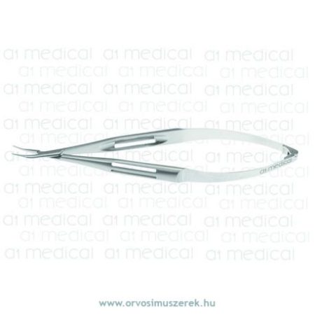 A1-Medical N-0630 Barraquer Needle holder, French style, curved, 10.0 x 0.6mm without lock, length 13.5cm