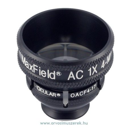 OCULAR O4MAC-1X-LR-17 MaxField® AC (Autoclavable) 1X 4 Mirror Gonio w/Lg Rg w/17mm Flg  (O4MAC-1X-LR Lens w/OACF4-17 Flg)