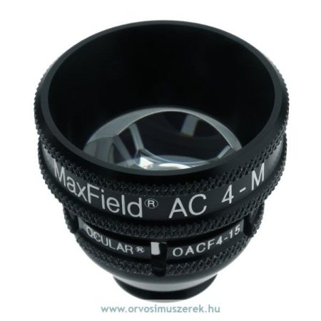 OCULAR O4MAC-LR-15 MaxField® AC (Autoclavable) 4 Mirror Gonio w/Lg Ring w/15mm Flg (O4MAC-LR Lens w/OACF4-15 Flange)