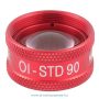   OCULAR OI-STD/R 90D Lencse biomikroszkópos vizsgálathoz - Piros, MaxLight® Standard 90D