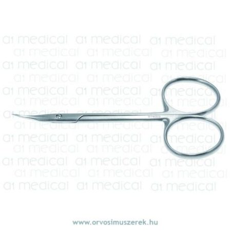 A1-Medical S-0660 Stitch Scissors, lightly curved, pointed tips, length 9.5cm