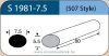 LABTICIAN S1981-7.5 Retinal Implants - Oval Silicone Sponge 5.5mm x 7.5mm x 80mm 5 per box - 507 Sty