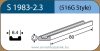 LABTICIAN S1983-2.3 Retinal Implants - Grooved Silicone Sponge 2.3mm x 6.4mm x 80mm 5 per box - 516G