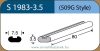 LABTICIAN S1983-3.5 Retinal Implants - Grooved Silicone Sponge 3.5mm x 7.5mm x 80mm 5 per box - 509G