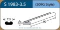   LABTICIAN S1983-3.5 Retina Implantátum - Profilcsík alakú Szilikon szivacs 3,5mm x 7,5mm x 80mm 5db/doboz - 509G Style