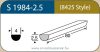 LABTICIAN S-1984-2.5 Retinal Implants - Partial Thickness Silicone Sponge 2.5mm x 4.0mm x 80mm 5 per