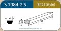   LABTICIAN S1984-2.5 Retina Implantátum - Félkör alakú Szilikon szivacs 2,5mm x 4,0mm x 80mm 5db/doboz - 8425 Style