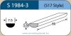 LABTICIAN S-1984-3 Retinal Implants - Partial Thickness Silicone Sponge 3.66mm x 7.5mm x 80mm 5 per LABTICIAN S-1984-3 Retinal Implants - Partial Thickness Silicone Sponge 3.66mm x 7.5mm x 80mm 5 per