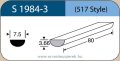   LABTICIAN S1984-3 Retina Implantátum - Félkör alakú Szilikon szivacs 3,66mm x 7,5mm x 80mm 5db/doboz - 517 Style