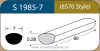 LABTICIAN S1985-7 Retinal Implants - Scholda Silicone Sponge 5.28mm x 7.0mm x 80mm 5 per box - 8570 