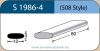 LABTICIAN S1986-4 Retinal Implants - Oblong alakú Silicone Sponge 4.0mm x 12.0mm x 80mm 5 per box - 