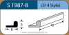 LABTICIAN S1987-8 Retinal Implants - L-Shaped Silicone Sponge 4.0mm x 8.0mm x 80mm 5 per box - 514 S