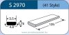 LABTICIAN S2970 Retinal Implants - Silicone Strip 0.75mm x 3.5mm x 4.8 x 125.0mm 5 per box - 41 Styl