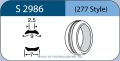   LABTICIAN S2986 Retina Implantátum - Abroncs alakú Konkáv Szilikon 2,5mm x 9,0mm x 7,0mm 5db/doboz - 277 Style