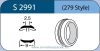 LABTICIAN S2991 Retinal Implants - Silicone Tire Concave 2.5mm x 11.0mm x 9.0mm 5 per box - 279 Styl