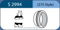   LABTICIAN S2994 Retinal Implants - Silicone Tire Asymmetrical 2.5mm x 7.0mm x 6.0mm 5 per box - 275 