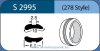 LABTICIAN S2995 Retina Implantátum - Abroncs alakú Aszimmetrikus Szilikon 2,5mm x 10,0mm x 8,5mm 5db/doboz - 278 Style