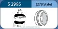   LABTICIAN S2995 Retinal Implants - Silicone Tire Asymmetrical 2.5mm x 10.0mm x 8.5mm 5 per box - 278