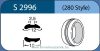 LABTICIAN S2996 Retinal Implants - Silicone Tire Asymmetrical 2.5mm x 12.0mm x 10.0mm 5 per box - 28 LABTICIAN S2996 Retinal Implants - Silicone Tire Asymmetrical 2.5mm x 12.0mm x 10.0mm 5 per box - 28