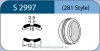 LABTICIAN S2997 Retinal Implants - Silicone Tire Concave 2.5mm x 16.0mm x 12.5mm 5 per box - 281 Sty