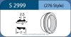 LABTICIAN S2999 Retinal Implants - Silicone Tire Asymmetrical 2.5mm x 9.0mm x 7.0mm 5 per box - 276 