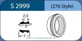   LABTICIAN S2999 Retinal Implants - Silicone Tire Asymmetrical 2.5mm x 9.0mm x 7.0mm 5 per box - 276 