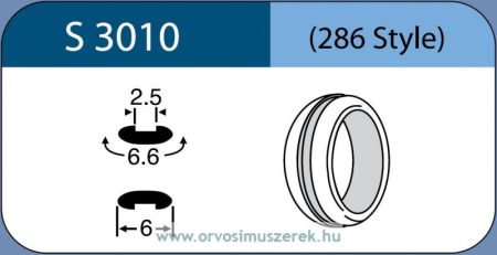 LABTICIAN S3010 Retina Implantátum - Abroncs alakú Konvex Szilikon 2,5mm x 6,6mm x 6,0mm 5db/doboz - 286 Style