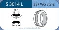   LABTICIAN S3014L Retinal Implants - Silicone Tire Convex 3.5mm x 9.0mm x 7.0mm 5 per box - 287WG Sty