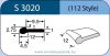 LABTICIAN S3020 Retina Implantátum - Meridional Szilikon 1,0mm x 1,0mm x 4,5mm x 2,75mm x 9,5mm x 12,0mm x 12,0mm 5db/doboz - 112 Style