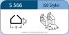 LABTICIAN S566 Retinal Implants - Double Tantalum Clip 1.2mm x 2.0mm 5 per box - 50 Style