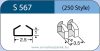 LABTICIAN S567 Retinal Implants - Double Tantalum Clip 1.0mm x 2.5mm 5 per box - 250 Style